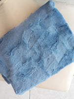 Load image into Gallery viewer, Cobalt Minky Blanket
