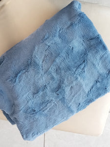 Cobalt Minky Blanket