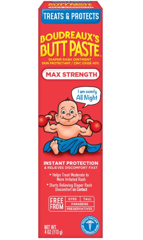 Boudreaux's Butt MAX STRENGTH Paste Diaper Rash Ointment