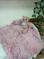 Load image into Gallery viewer, Mini Blanket Lovey with Bear by Delore
