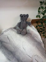 Load image into Gallery viewer, Mini Blanket Lovey with Bear by Delore
