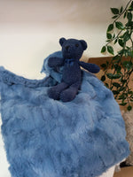Load image into Gallery viewer, Mini Blanket Lovey with Bear by Delore

