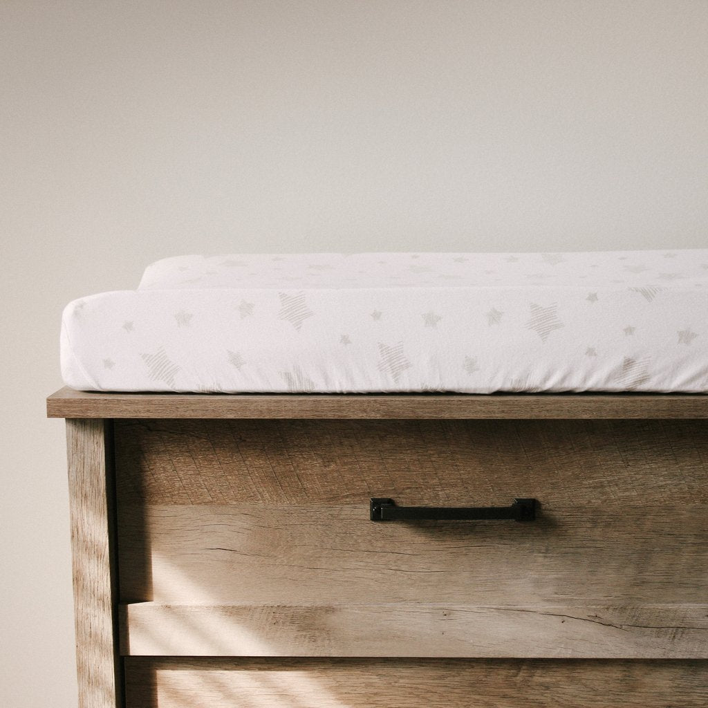 Bassinet Sheets by Ely's & Co. (Grey Dottie)