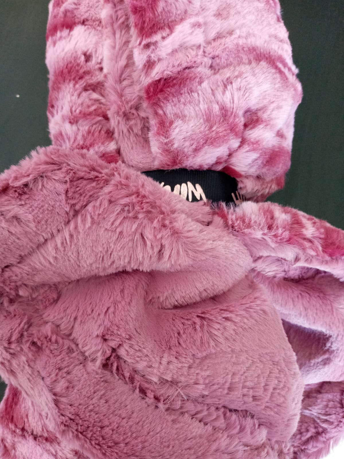 Raspberry Minky Blanket