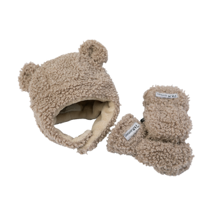 7AM Enfant Teddy Hat & Mitten Cub Set